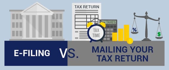 Infographic on Mailing Versus E-filing