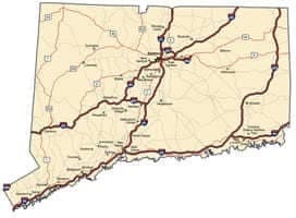 Connecticut State Map