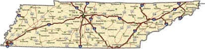 Tennessee State Map