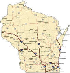Wisconsin State Map